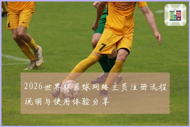 2026世界杯买球网络主页注册流程说明与使用体验分享