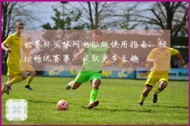 世界杯买球网电脑版使用指南：轻松畅玩赛事，获取更多乐趣